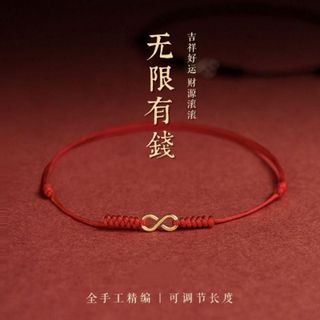 Vòng tay chỉ đỏ tình duyên thu hút may mắn thiết kế độc đáo màu đỏ ngũ sắc mang lại tình duyên và may mắn cho người sử dụng sản phẩm