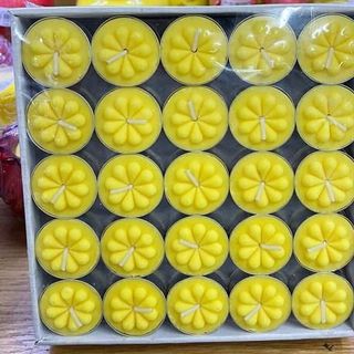 Đèn Cầy Bơ Đỏ & Bơ Vàng 2H 100 Viên Cúng Phật Tạo Không Khí Uy Niêm Cho Bàn Thờ Và Nghi Lễ Tôn Giáo Thắp Đèn Tăng Vẻ Trang Nghiêm