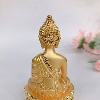 Tượng Ngài Bổn Sư Si Vàng Kích Thước 10 Cm Chất Liệu Đồng Si Vàng Độ Bền Cao Sơn Tỉ Mỉ Chăm Sóc Dễ Dàng