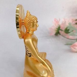 Tượng Ngài Bổn Sư Si Vàng Kích Thước 10 Cm Chất Liệu Đồng Si Vàng Độ Bền Cao Sơn Tỉ Mỉ Chăm Sóc Dễ Dàng