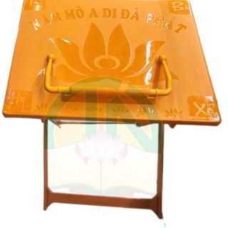 Kệ Tụng Kinh xếp chân sắt sơn tĩnh điện Tâm Pháp 35cm x 30cm chất liệu nhựa và sắt bền chắc không nứt không cong vênh tiện lợi cho Phật giáo và học sinh