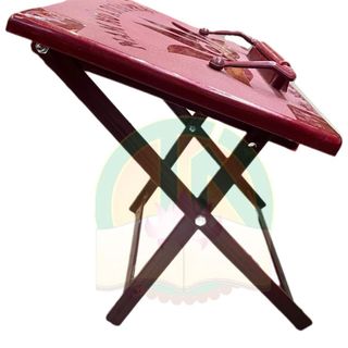 Kệ Tụng Kinh xếp chân sắt sơn tĩnh điện Tâm Pháp 35cm x 30cm chất liệu nhựa và sắt bền chắc không nứt không cong vênh tiện lợi cho Phật giáo và học sinh