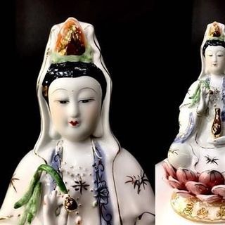 Tượng Ngài Quan Thế Âm Bồ Tát Cao 50cm Chất Liệu Đá Ép Độ Bền Cao Màu Sắc Tỉ Mỉ Kích Thước Từ 12 Inch Đến 20 Inch Sản Phẩm Văn Hóa Phật Giáo
