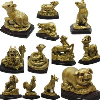Tượng con giáp sơn đồng đẹp sắc xảo