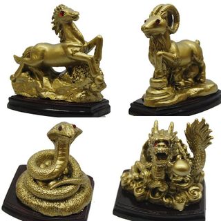 Tượng con giáp sơn đồng đẹp sắc xảo