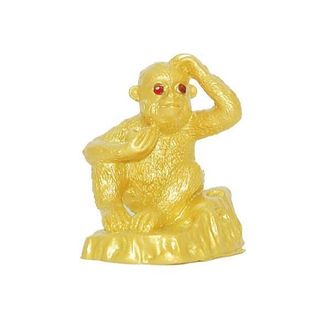1 tượng 12 con giáp sơn nhũ vàng