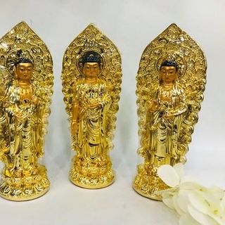 Tam Thế Phật A Di Đà Quan Thế Âm Đại Thế Chí Bộ Ba Vị Thần Tâm Linh Bảo Vệ Và Hướng Dẫn Sản Phẩm Tâm Linh Mang Ý Nghĩa Sâu Sắc