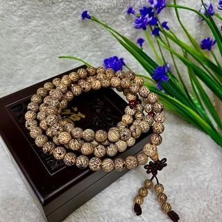 Vòng Tay Chuỗi Hạt 108 Hạt Chuỗi Cổ Bồ Đề Hoa Nhiều Kích Cỡ Mang Năng Lượng Tích Cực Cân Bằng Thu Hút Tài Lộc An Yên Tâm Linh