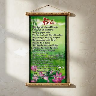 Tranh chữ thư pháp Đức trang trí tại gia đình, văn phòng