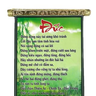 Tranh chữ thư pháp Đức trang trí tại gia đình, văn phòng