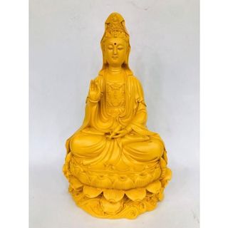 Tượng Ngài Quan Thế Âm Bồ Tát ngồi cao 30cm chất liệu bột đá nhựa poly cao cấp sơn màu tỉ mỉ nhiều mẫu lựa chọn