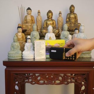 Máy Niệm Phật Tụng Kinh 60 Giọng Niệm quà tặng ý nghĩa Phật giáo  tụng kinh Địa Tạng, A Di Đà, Dược Sư 60 giọng niệm nổi tiếng chức năng hẹn giờ tự tắt   pin sạc bền bỉ dễ sử dụng cho người cao tuổi loa ngoài mạnh mẽ hỗ trợ thẻ nhớ mini tiện lợi