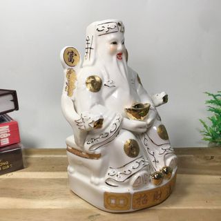 Bộ tượng hai ông Thần Tài Thổ Địa sứ tráng men trắng đặt bàn thờ-Nhiều mẫu