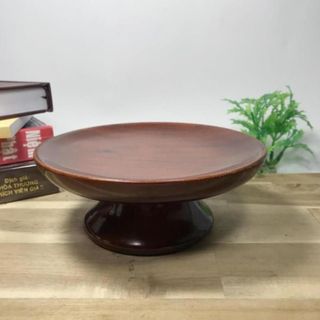 Dĩa gỗ đựng trái cây đế chân cao chưng bàn thờ Tâm Pháp
