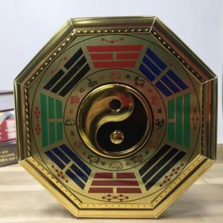 Bát Quái Phong Thủy Âm Dương Gương Hợp Kim 2 Loại Cao 18cm & 15cm Bảo Vệ May Mắn Hóa Giải Hướng Nhà Tốt Và Tốt Chất Liệu Hợp Kim Hình 8 Quẻ Càn Đoài Ly Chấn Tốn Khảm Cấn Khôn
