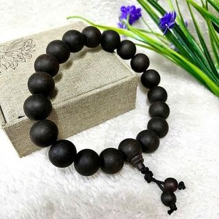 Vòng tay chuỗi hạt 18 hạt gỗ mun nhiều kích cỡ