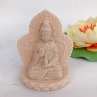 Tượng Ngài Quan Thế Âm 2 Mặt Để Xe An Tâm Làm An Cao 10cm Sơn Nhũ Vàng Chất Liệu Bột Đá Nhựa Poly Cao Cấp Văn Hóa Phật Giáo