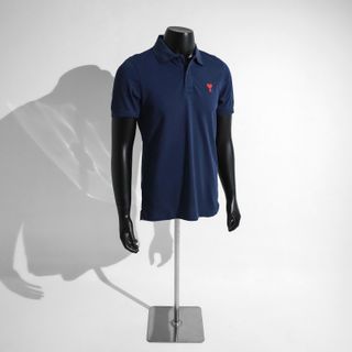 Áo thun polo nam. Len cổ tròn. Chất len xoắn thừng xịn thêu logo ngựa.