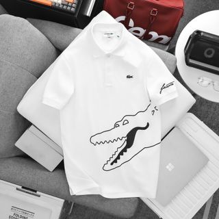 Polo cá sấu New nam.  Mẫu áo cổ bẻ chất cá sấu pique 2c.