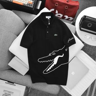 Polo cá sấu New nam.  Mẫu áo cổ bẻ chất cá sấu pique 2c.