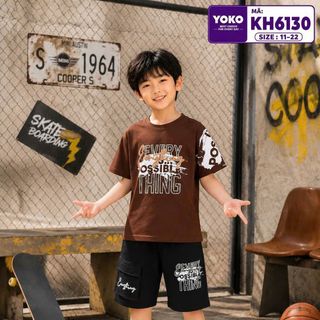 [Sỉ ri] - Bộ đồ Everything Posible Cotton 100% Tay ngắn, quần short size Cồ dành cho bé trai Yoko- Y6131 giá sỉ - giá bán buôn