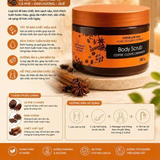 Kem tẩy tế bào quế hồi Body Scrub 380g