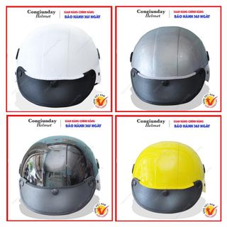 [HCM]MŨ BẢO HIỂM MÀU BÓNG THỜI TRANG - NÓN BẢO HIỂM GIÁ SỈ