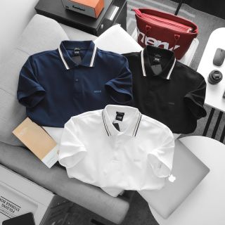 Polo BOSS new. Chất vải rayon pha cotton mềm mát - mịn - ko nhăn.