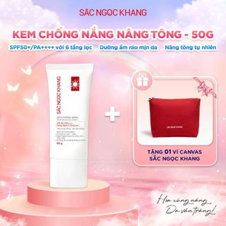 Kem Chống Nắng Nâng Tone Sắc Ngọc Khang [Tuýp 50g] KÈM QUÀ TẶNG