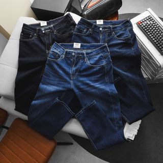 JEANS DÀI NAM. Chất vải jeans co giản  vải xuất dư  nhà máy,mền mịn ko xù lông.