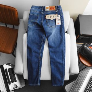 JEANS DÀI NAM. Chất vải jeans co giản  vải xuất dư  nhà máy,mền mịn ko xù lông.