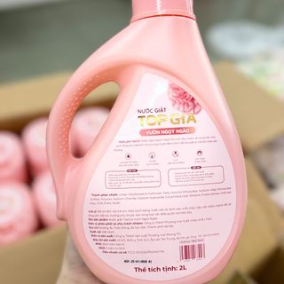 Combo 2 Can Nước Giặt TOPGIA - Can 2L Hương Vườn Ngọt Ngào & Vườn quyến rủ Đánh Bay Vết Bẩn, Lưu Hương Bền Lâu