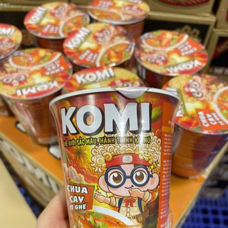Mì Ly chua cay té ghế KoMi - Thùng mỳ 24 ly x 60g