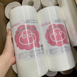 Khăn Lau Bếp Đa Năng Top Gia Dùng 1 Lần - Cuộn 100 Tờ Tiện Lợi Cho Mọi Gia Đình có thể giặt tái sử dụng nhiều lần