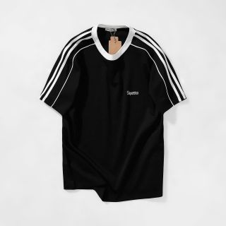 Áo thun nam. Vải Cotton mịn, đẹp,  phối viền nét, logo thêu.