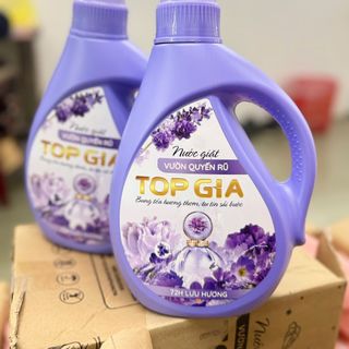 Combo 2 Can Nước Giặt TOPGIA - Can 2L Hương Vườn Ngọt Ngào & Vườn quyến rủ Đánh Bay Vết Bẩn, Lưu Hương Bền Lâu