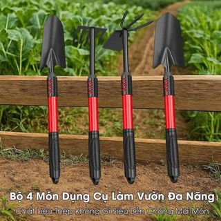 BỘ DỤNG CỤ LÀM VƯỜN 4 MÓN (T100)