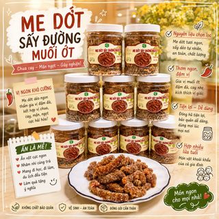 ME DỐT MUỐI ỚT CHUẨN GU GIỚI TRẺ, CHUA CAY MẶN NGỌT ĐỦ VỊ 500G - WINNIE HOUSE