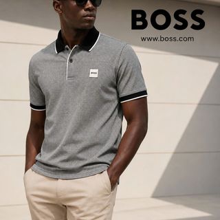 POLO BOSS COTTON NEW.  Chất liệu Cotton Gai dệt kim  cao cấp.