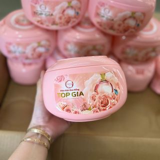 Viên giặt xả TopGia Hương hoa hồng - hộp 40 viên 400g quần áo thơm giặt sạch, tiết kiệm, dịu nhẹ
