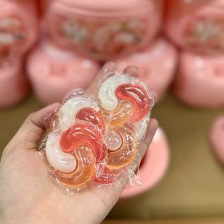 Viên giặt xả TopGia Hương hoa hồng - hộp 40 viên 400g quần áo thơm giặt sạch, tiết kiệm, dịu nhẹ