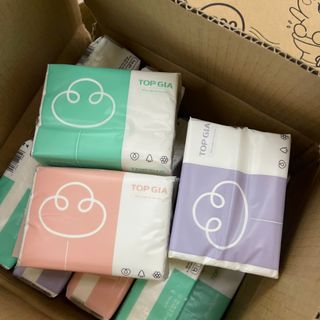 Thùng 30 Gói Khăn Giấy Rút Đa Năng ORGANIC Cao Cấp - Gói 300 Tờ Giấy Ăn Gấu Trúc An Toàn Tiện Lợi Chuẩn Hàng Loại 1