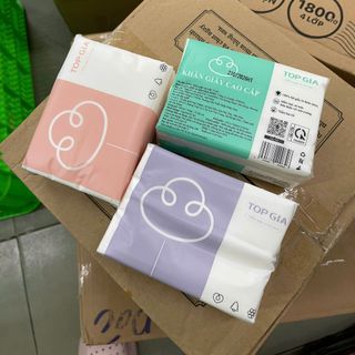 Thùng 30 Gói Khăn Giấy Rút Đa Năng ORGANIC Cao Cấp - Gói 300 Tờ Giấy Ăn Gấu Trúc An Toàn Tiện Lợi Chuẩn Hàng Loại 1