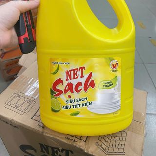 Nước rửa chén Net siêu tiêt kiệm hương chanh - Can 3,8 lít