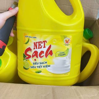 Nước rửa chén Net siêu tiêt kiệm hương chanh - Can 3,8 lít