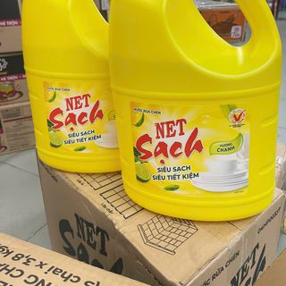 Nước rửa chén Net siêu tiêt kiệm hương chanh - Can 3,8 lít