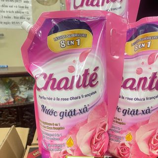Nước giặt xả Chanté Ohara cao cấp 8 trong 1 - Túi 3,05kg Hương hoa hồng pháp