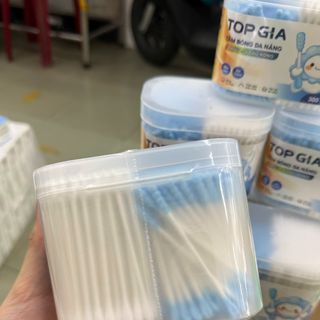 Combo 4 hộp bông ngoáy tai Topgia - đa năng đầu bông mềm mịn tiện lợi moi/hộp 300 que