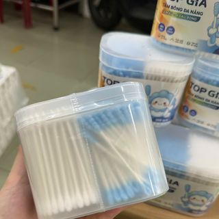 Combo 4 hộp bông ngoáy tai Topgia - đa năng đầu bông mềm mịn tiện lợi moi/hộp 300 que