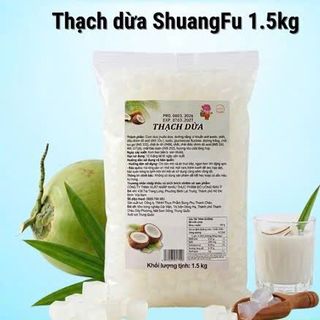 Thạch Dừa Giòn Hạt Lựu ShuangFu - Túi 1.5kg - Ăn liền, topping chè, pha đồ uống